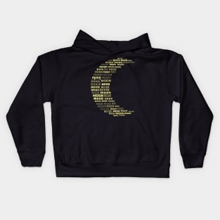 Crescent Moon [night] Kids Hoodie